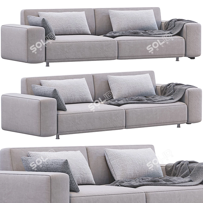 Crossstyle Sofa: Modern, Stylish, and Functional 3D model image 1