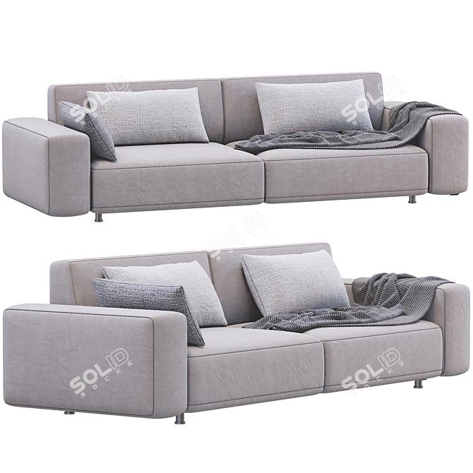 Crossstyle Sofa: Modern, Stylish, and Functional 3D model image 2