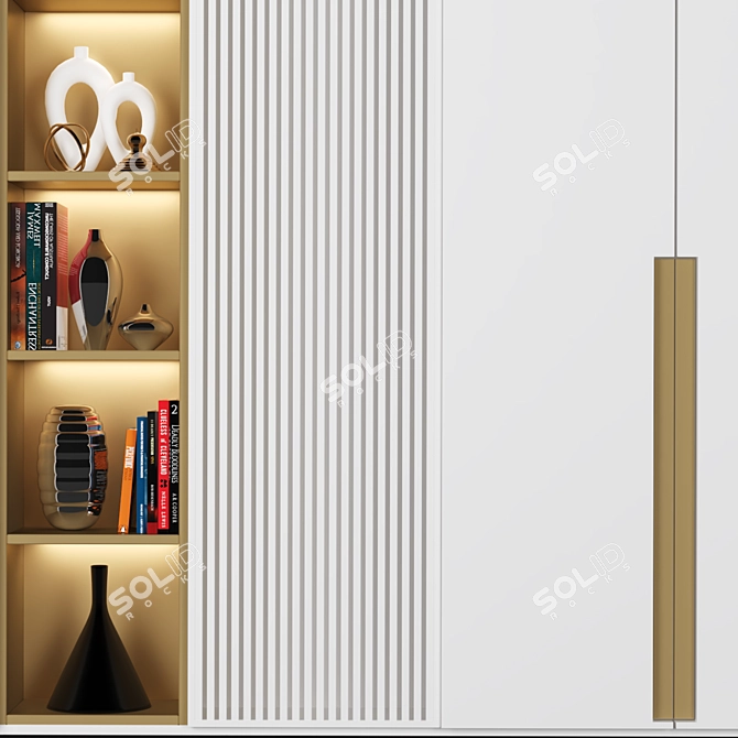 21-Shelf Cabinet: Spacious and Stylish 3D model image 3