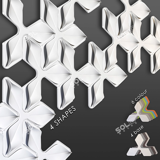 Instyle Foliar Interactive Acoustic Panels 3D model image 4