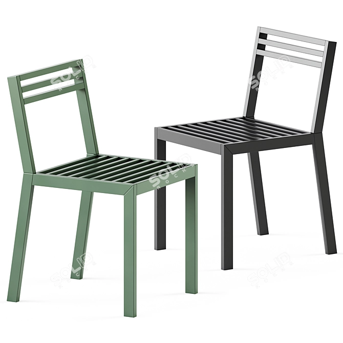 Gandia Blasco DNA Chair: Outdoor Elegance 3D model image 1