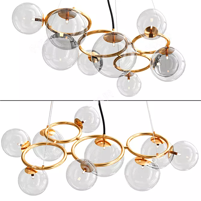 Modern ODEON NUVOLA Pendant Light 3D model image 1