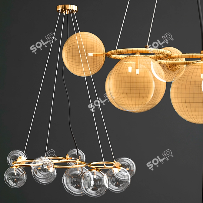 Modern ODEON NUVOLA Pendant Light 3D model image 2