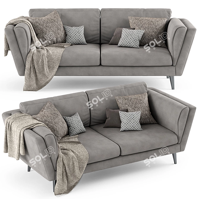 NOVA Modern Sofa 3D model image 1