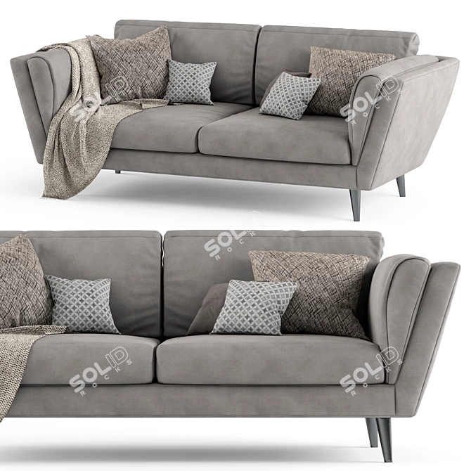NOVA Modern Sofa 3D model image 2