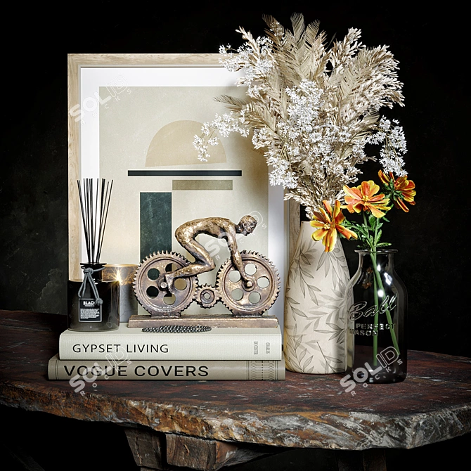 Elegant Decor Set 16: V-Ray Compatible 3D model image 5