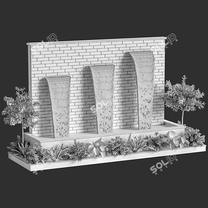 Outdoor Water Feature: Elegant 22 3D model image 6