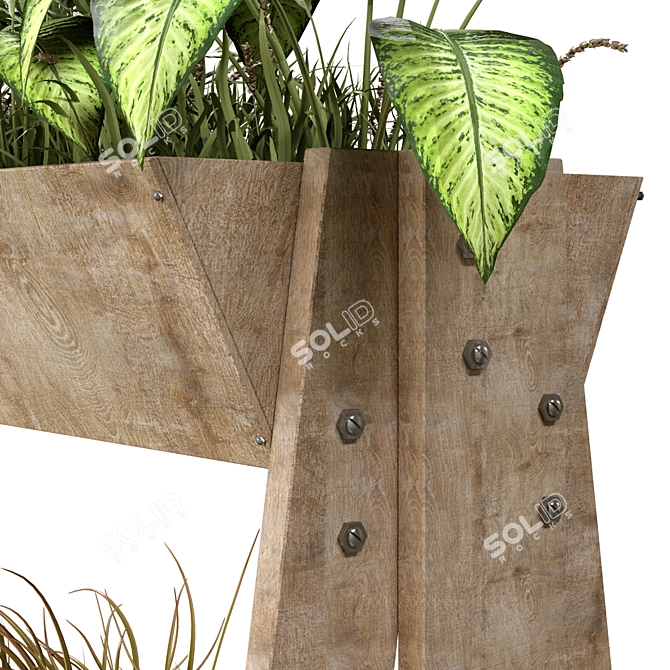 Greenery Box: Plant in Box 164 3D model image 2