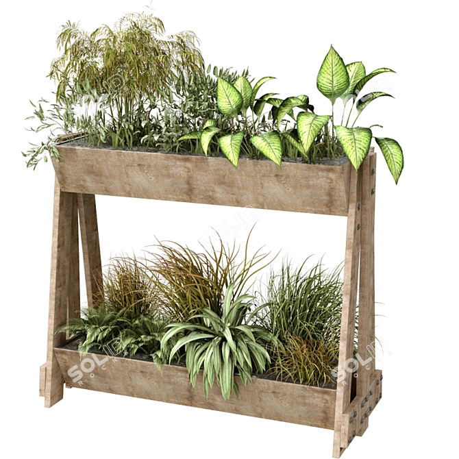 Greenery Box: Plant in Box 164 3D model image 3