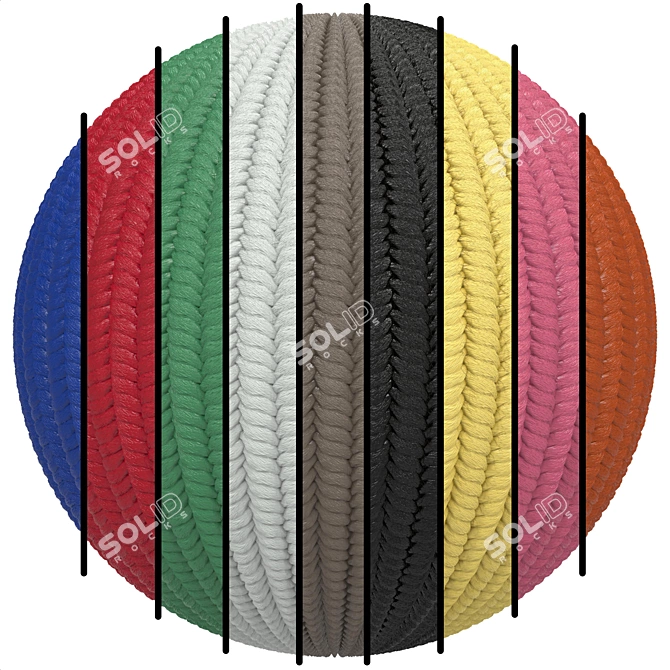 PBR FB20 Wool Fabric: 9 Colors, 4K Quality 3D model image 8