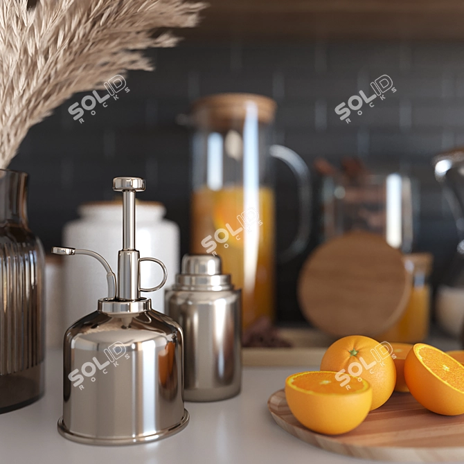 Versatile Kitchen Accessories Set 3D model image 3
