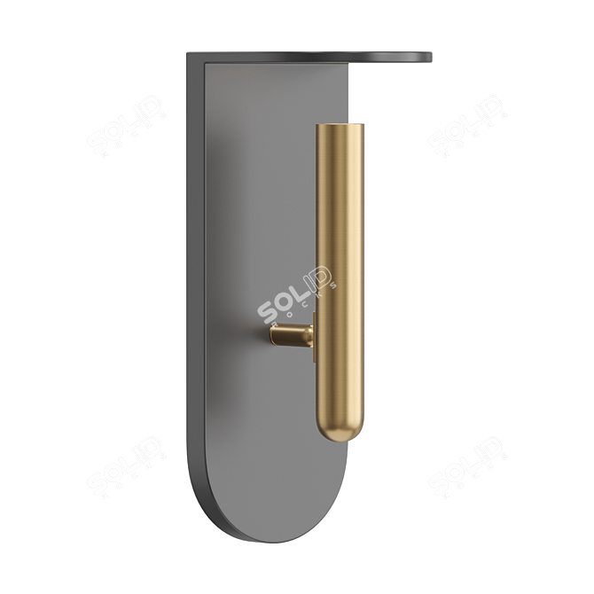 Teres Wall Light: Modern Cylinder Lamp 3D model image 2