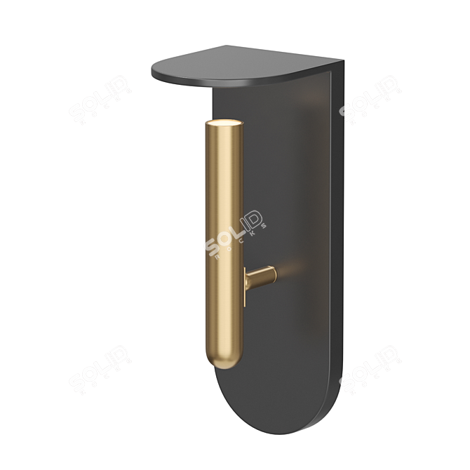 Teres Wall Light: Modern Cylinder Lamp 3D model image 3