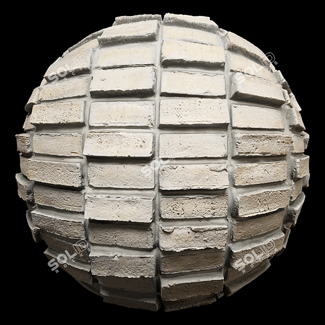 High-Quality Brick Material with PBR Texture 3D model image 5