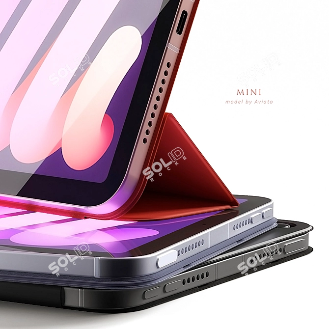 Sleek Apple iPad mini 2021 - Powerful & Compact 3D model image 2