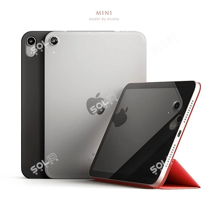 Sleek Apple iPad mini 2021 - Powerful & Compact 3D model image 6