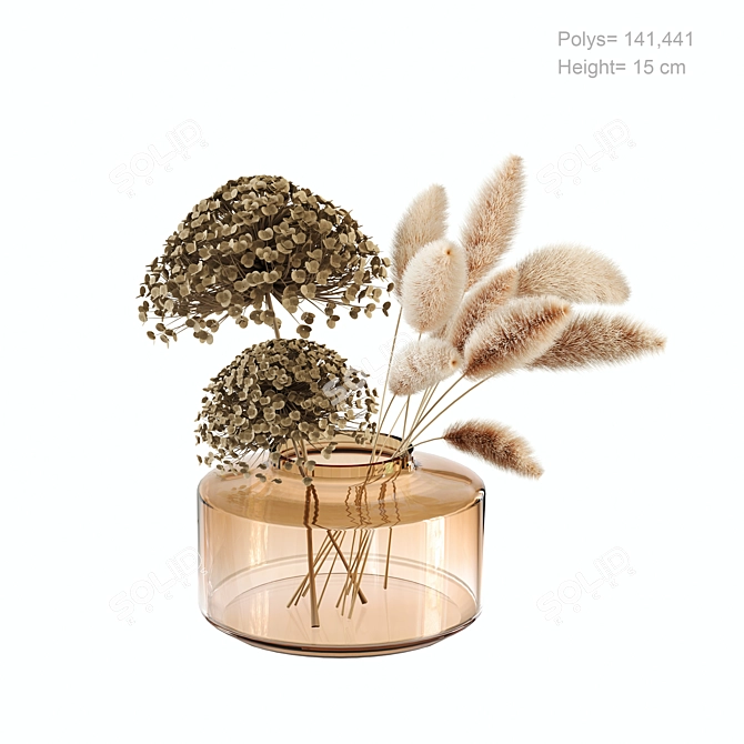 Elegant Blossom Vase Collection 3D model image 6