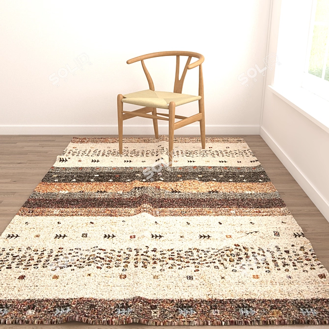 Versatile Rug Set: 6 Unique Options 3D model image 2