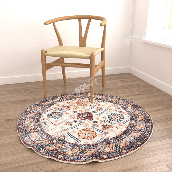 Versatile Set of 8 Rugs for Stunning Renders 3D model image 2