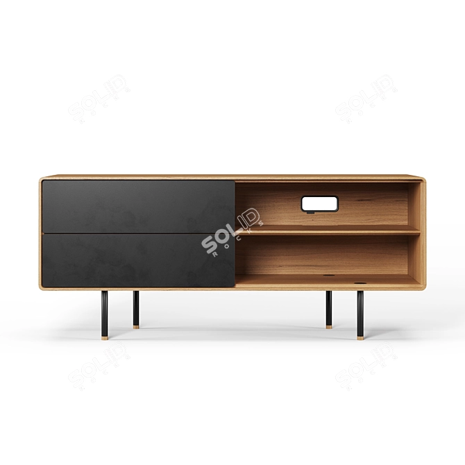 Gazzda Fina Sideboard 150: Stylish Storage Solution 3D model image 2