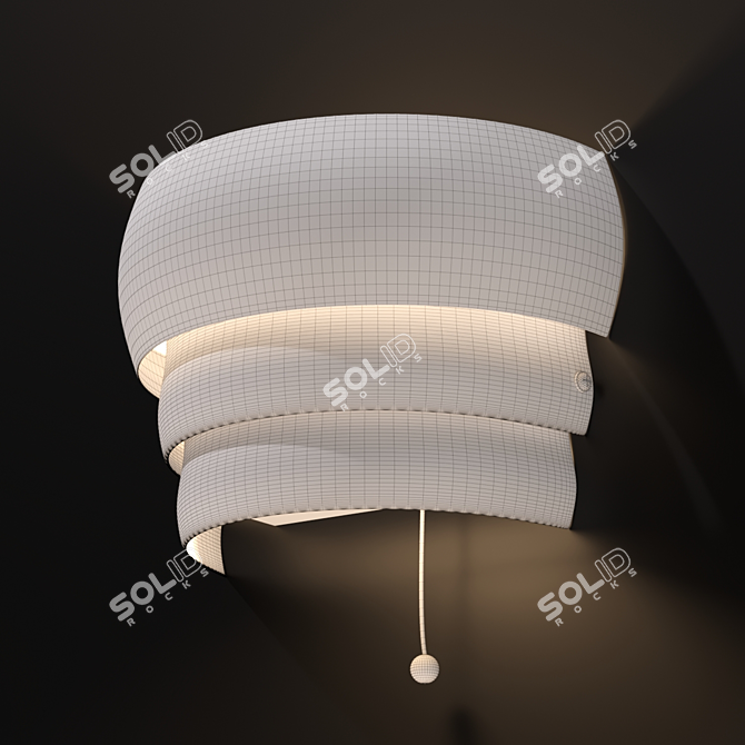 Elegant Metal Sconce: GRÖNPLYM 3D model image 3