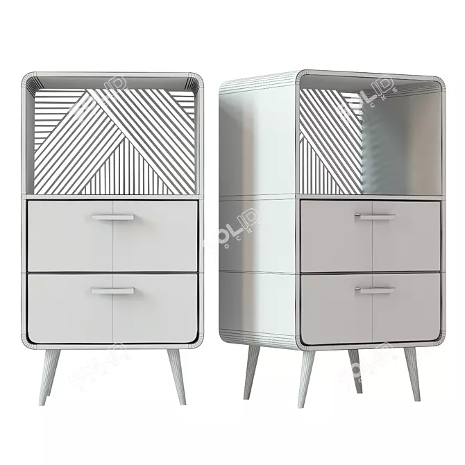 Modern Ascent Drawer Storage 3D model image 2
