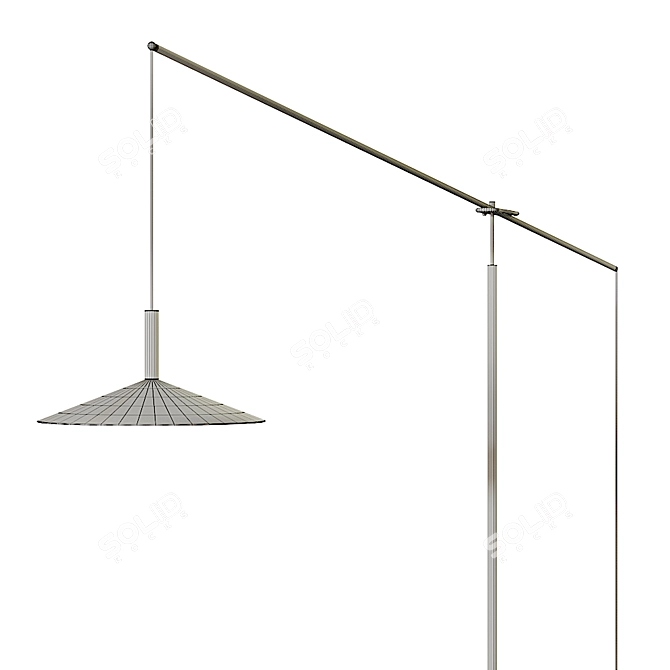 Sleek LED Floor Lamp: Lampatron RAID FL 3D model image 4