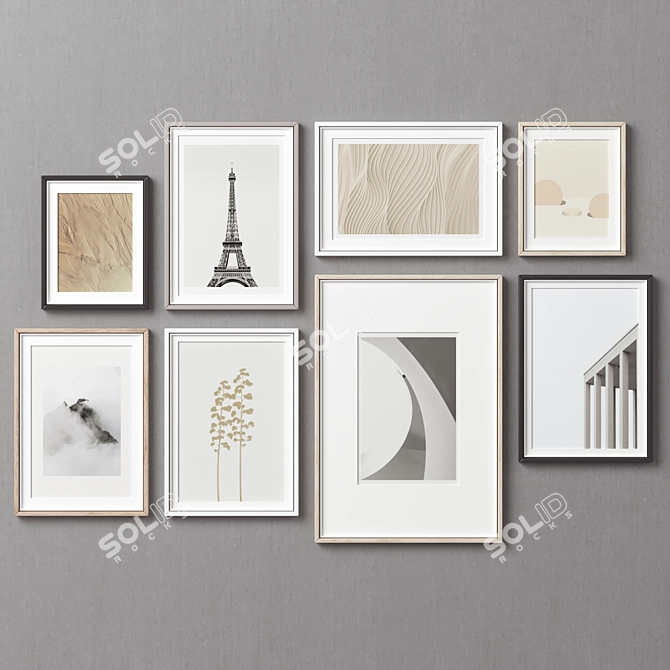 Versatile Picture Frames Set 3D model image 3