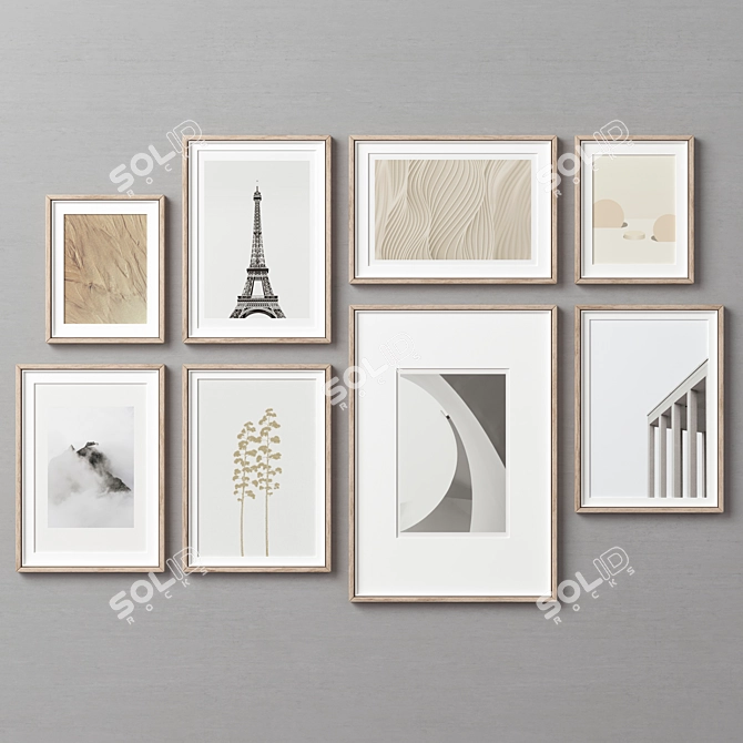 Versatile Picture Frames Set 3D model image 4