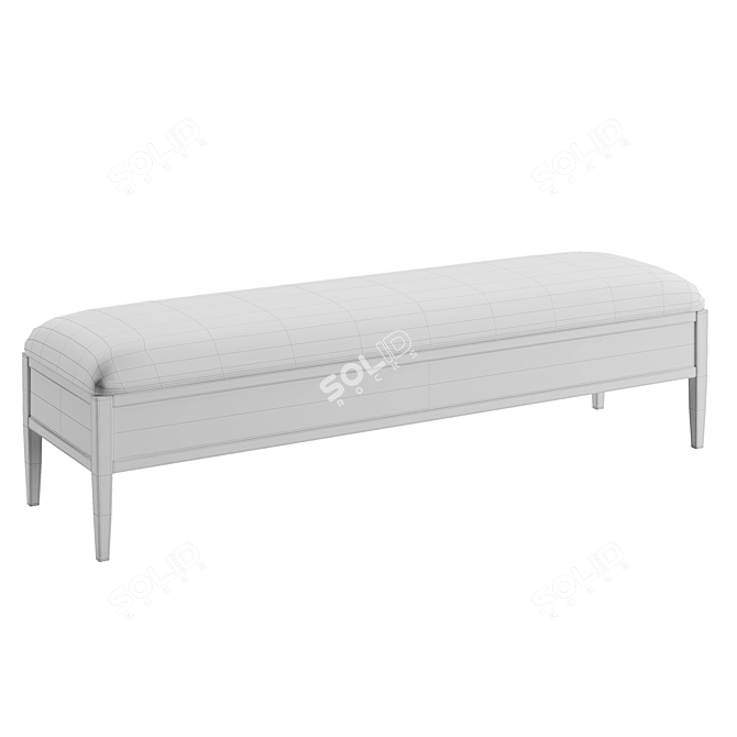 Timeless Elegance: Theodore Alexander Nova Bench 3D model image 4