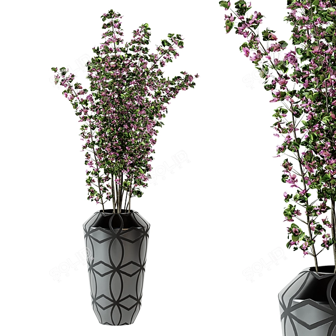 Plastic Pot Plants - Indoor Greenery 3D model image 2