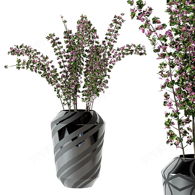 Plastic Pot Plants - Indoor Greenery 3D model image 3