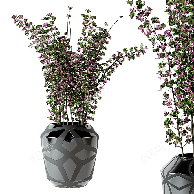 Plastic Pot Plants - Indoor Greenery 3D model image 4