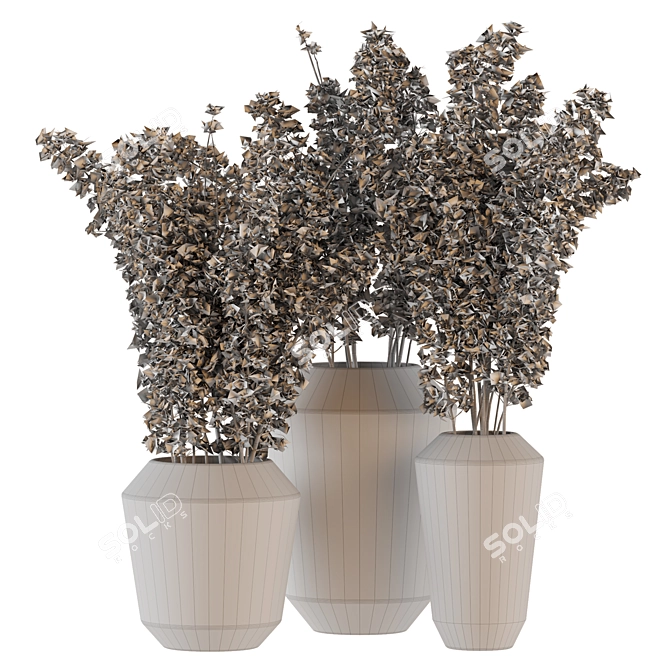 Plastic Pot Plants - Indoor Greenery 3D model image 5