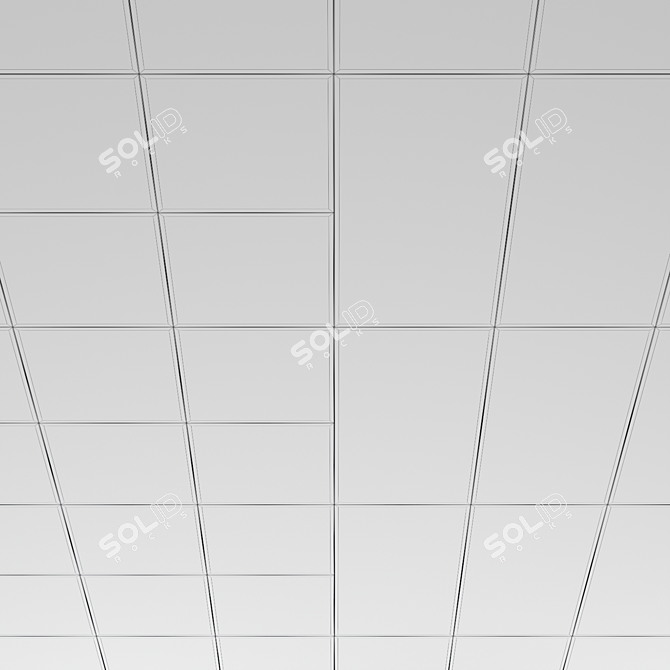 Perforated Metal Panels for Stylish Ceiling and Wall Decor 3D model image 2