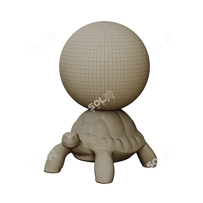 QEEBOO Turtle Carry Lamp: Portable & Stylish Lighting 3D model image 7