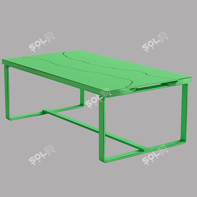 Epoxy River Olive Wood Table 3D model image 5