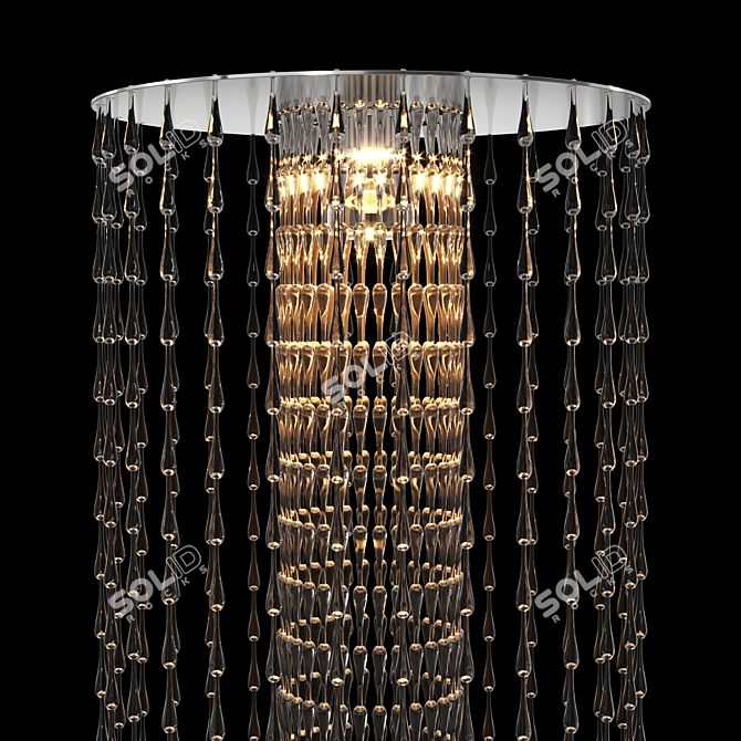 Glimmering Fountain Chandelier 3D model image 5