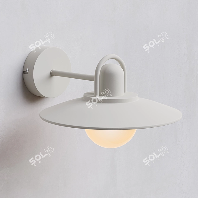 Kenver Outdoor Wall Lamp: Stylish and Functional 3D model image 5