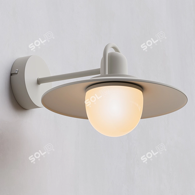 Kenver Outdoor Wall Lamp: Stylish and Functional 3D model image 6