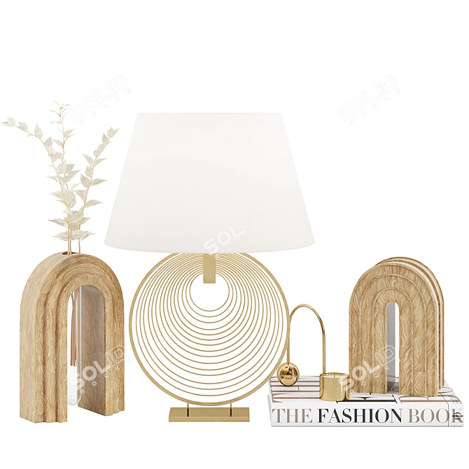 Elegant 10-Piece Decor Set 3D model image 5