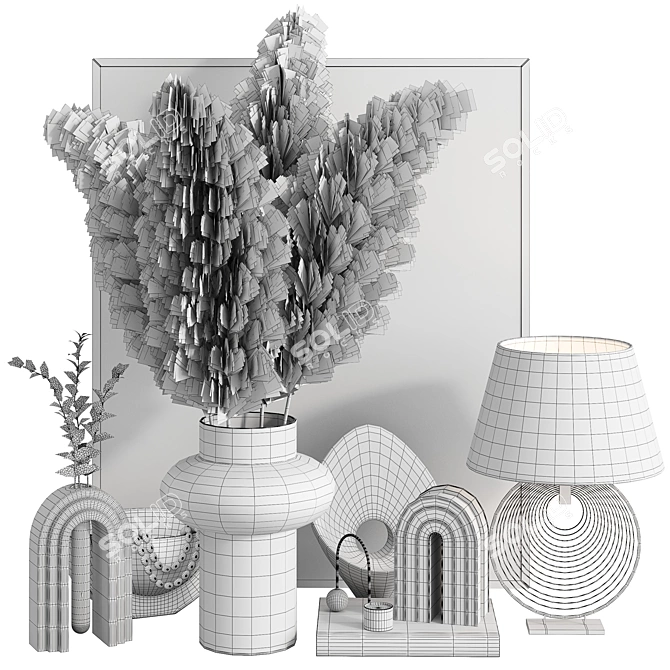 Elegant 10-Piece Decor Set 3D model image 11