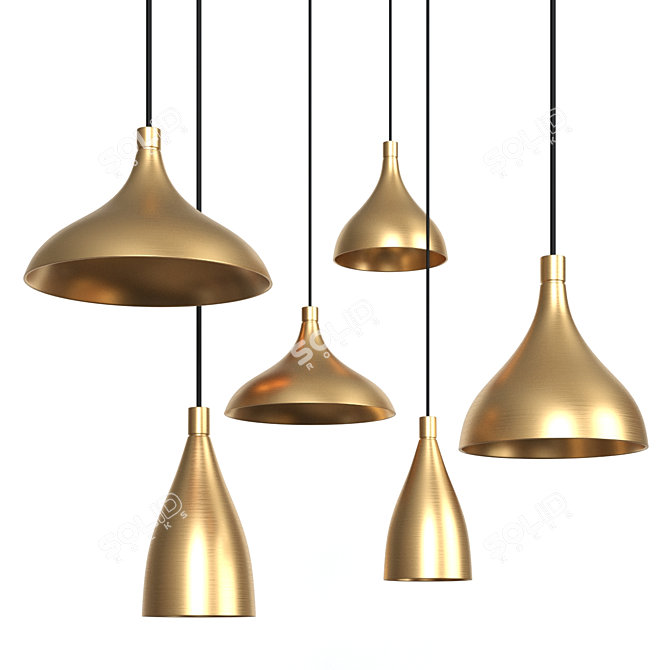 Sleek Swell Lighting Collection 3D model image 2