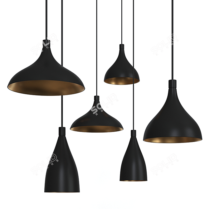 Sleek Swell Lighting Collection 3D model image 4