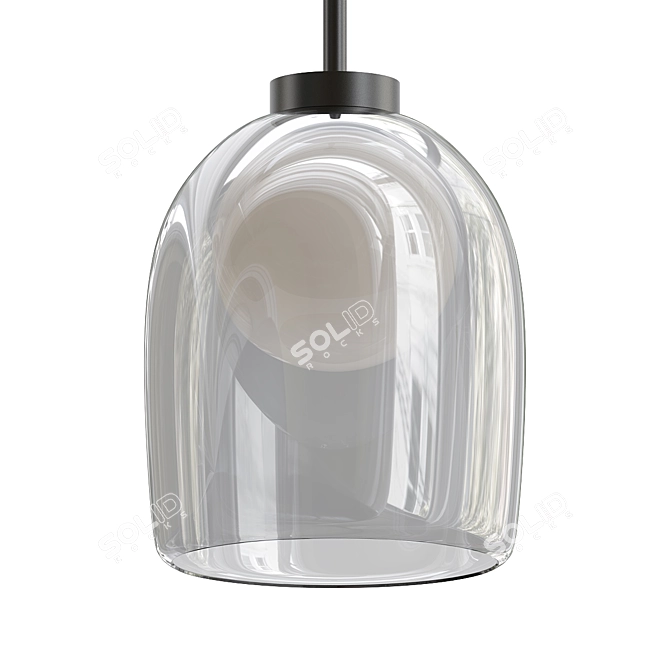 Ethereal Glow Pendant Light 3D model image 1