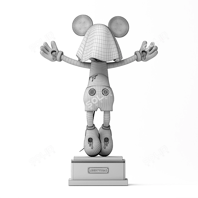 Vray Mickey Mouse Render Figure 3D model image 2