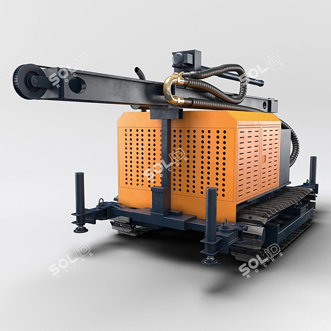 Robust Drilling Rig with Rigget 3D model image 3