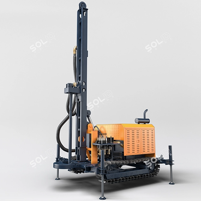 Robust Drilling Rig with Rigget 3D model image 4