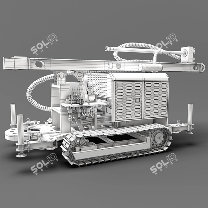 Robust Drilling Rig with Rigget 3D model image 6