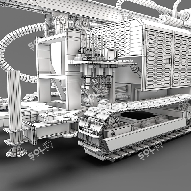 Robust Drilling Rig with Rigget 3D model image 7